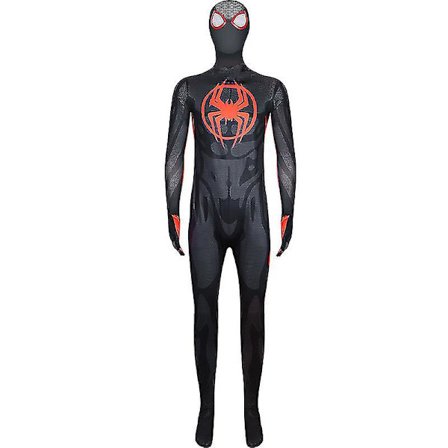 Kids Aldult Miles Morales Spider Man Cosplay Kostym Party Jumpsuit Spider-man: Across The Spider-verse Fancy Dress
