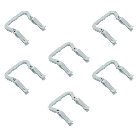 Grønne skraldeposeklemmer lavet af PP-materiale til fiksering af skraldeposer - tilstrækkeligt stramme til at holde poserne på plads