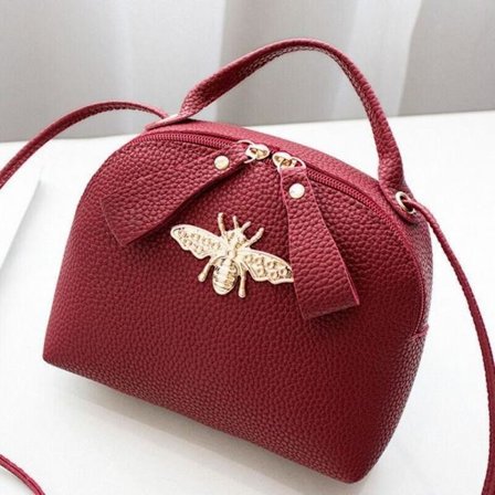 Kvinnor Flickor Cross Body Väska Handhållen Zero Plånbok RÖD