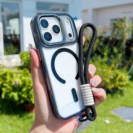 iPhone 17 Pro Max Skal med MagSafe och Handledsrem