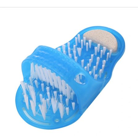 /EA/Vita hæl opp badeslippers med børste badesko badekar plastsko brusebørste massager