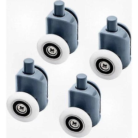 25 mm Duschdörr Pop-up Hjulset, Mässingslegering Skjutdörrshjul (4 Nedre Monteringsrullar)
