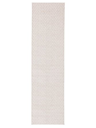 Washable Indoor/Outdoor Rug Amalfi Light Beige/White Runner Small Oeko-Tex