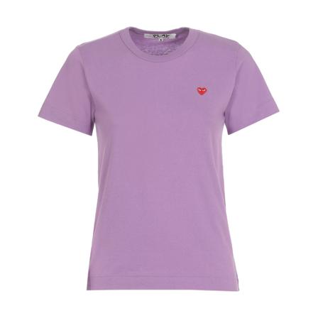 Comme des Garçons Play, T-Shirts Paars, Dames, Maat:S