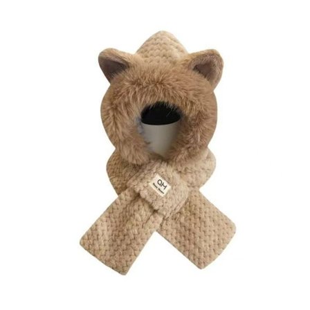 Efterårs- og vinterhatte til kvinder, søde plys tørklæder, tykke tørklæder i ét stykke, plys hatte, varme ørebeskyttelseshatte