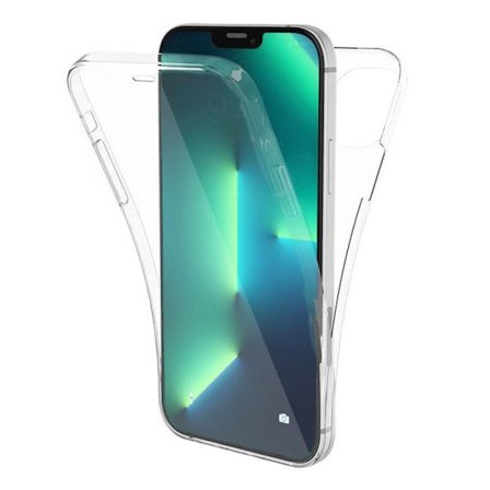 Heltäckande 360°- Kompatibel med Apple iPhone 13 Pro Max – Dubbel genomskinlig skydd.