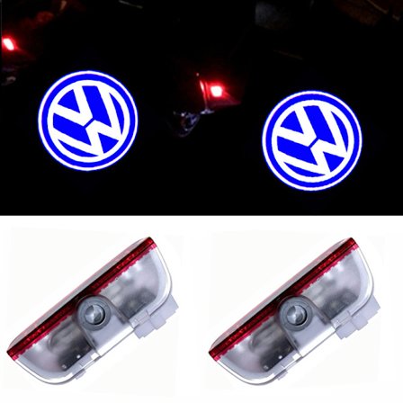 2x LED-lamper kompatible med Volkswagen dørlyslogo-projektorer Lys