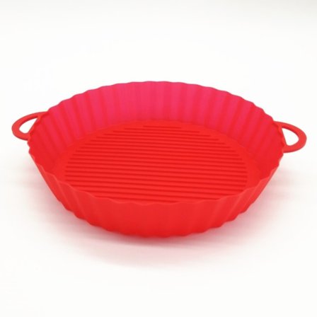 Air Fryer Bakkorg Mjuk plåt Tillbehör Återanvändbar-4 typer Red