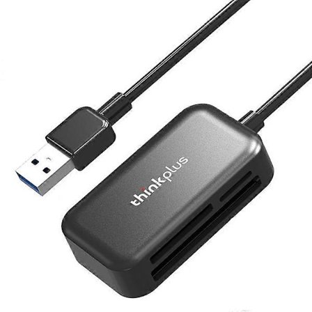 Lenovo Thinkplus USB3.0 3-i-1 multifunktionell kortläsare 5Gbps överföring CF TF SD-kortläsare