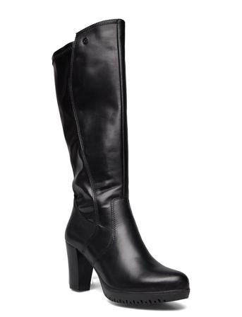 Woms Boots Höga Stövlar Svart Tamaris
