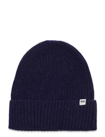 Luca Lambswool Beanie Blue Wood Wood