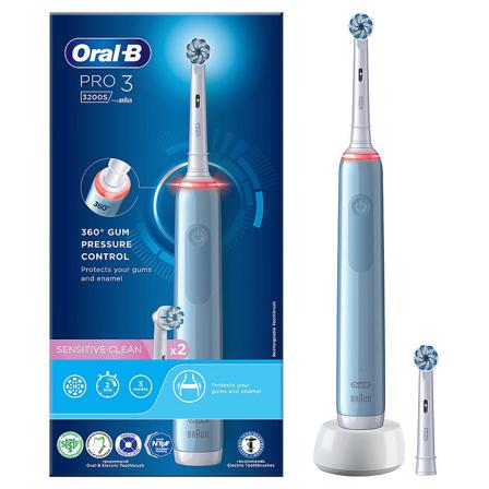 Oral-B Pro 3 Eltandbørste Blå, Medicin & Pleje, Tandbørster, Voksentandbørster