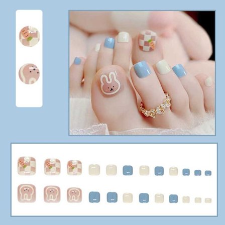 Falske tånegler White Edge 3 3