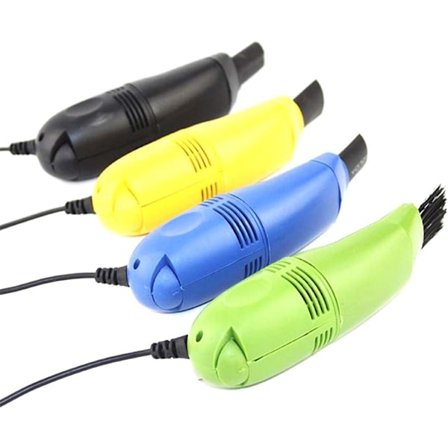 Mini USB Støvsuger Tastatur Datamaskinrenser for Bil eller Hjem (Tilfeldig Farge)