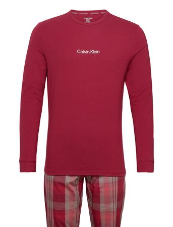 L/S Pant Set Pyjama Punainen Calvin Klein