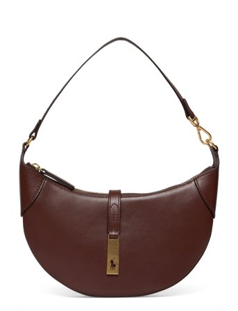 Polo Ralph Lauren Polo Id Calfskin Mini Shoulder Bag - Brown - ONE SIZE