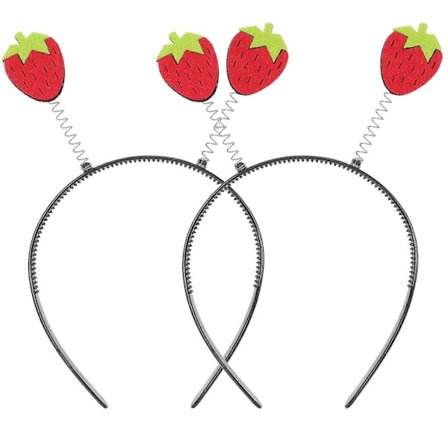 2 st Jordgubbsdiadem Fruktdiadem Barn Diadem Jordgubbs Hårband 2024THO