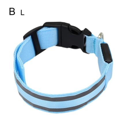 Led Hundhalsband För Husdjur Blinkande Ljusande Säkerhet Nattljus Upp Adju