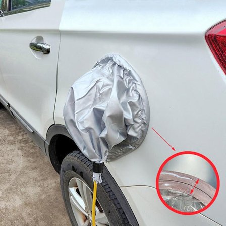 Bil Ladeport Cover Bil Port Jack Hood SØLV