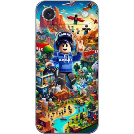 Yhteensopiva Puhelinkuori Apple Apple iPhone 17 Air Suuri yksityiskohtainen Roblox-maailma täynnä hahmoja, seikkailuja ja värikkäitä ympäristöj