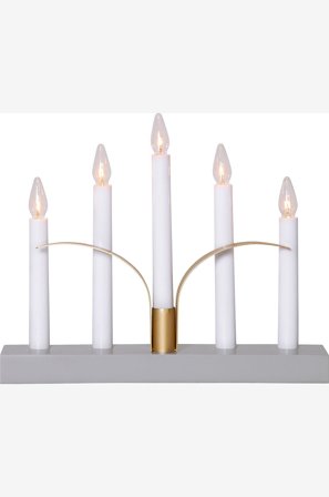 Star Trading - Ljusstake Lilja - Grå - Adventsljusstakar - Från Homeroom