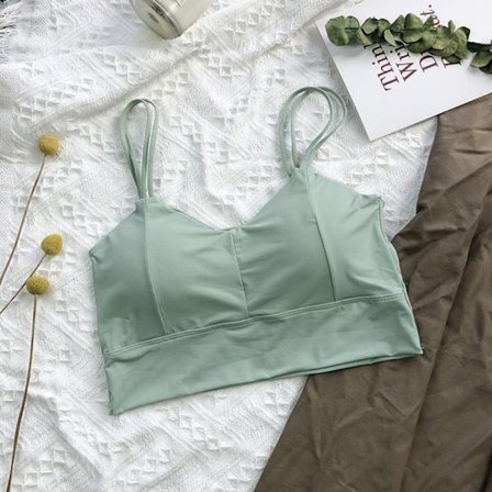 Dam Sport BH Kvinna Pad Linne GRÖN