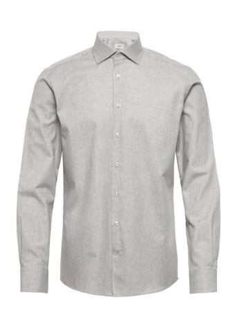 Bs Lincoln Slim Fit Shirt Grey Bruun & Stengade
