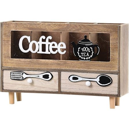 Pöytälaatikosto Retro Puinen Säilytysjärjestäjä Pieni Puinen Keittiövälineiden Pidike Työtasolle