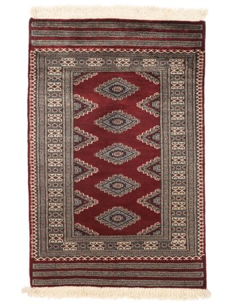 Pakistan Bokhara 3Ply Rug 78X127 Brown/Black Wool, Pakistan