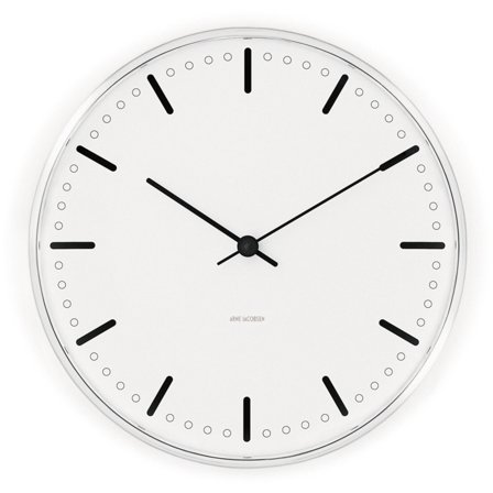 Arne jacobsen City Hall -seinäkello, 16 cm