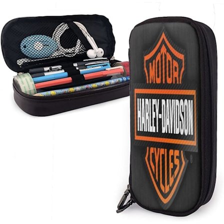 Harley Davidson Pennfodral för flickor och tonåringar med barnpennställ för skola eller resor bd007679
