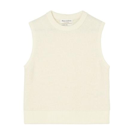 Marc O'Polo Cropped bouclé sleeveless jumper inbo, Dame Toppe