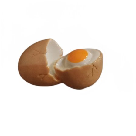 Simulert posjert egg kjøleskapsmagnet tredimensjonal tallerken klistremerke (5 stykker)