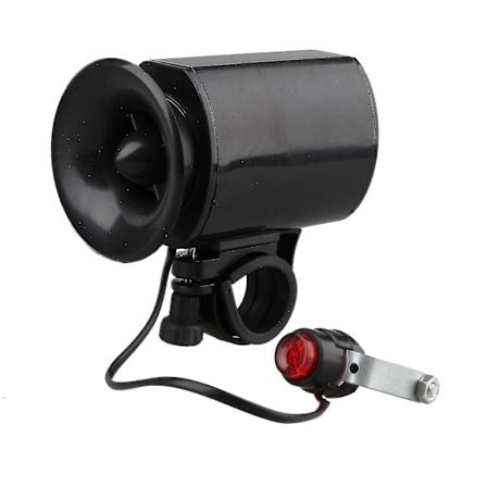 Vattentät elektronisk cykelcykel Ultraljud Bell 6 Sounds Horn Alarm Speaker