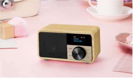 Sangean DDR-7 Natural Wood DAB+/FM-RDS/AUX-in/Bt Wooden Radio