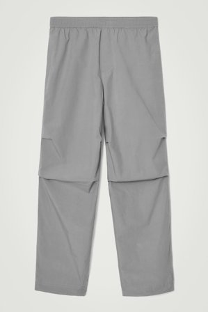 COS Homme Pantalon Large À Taille Élastiquée En Coton in Gris