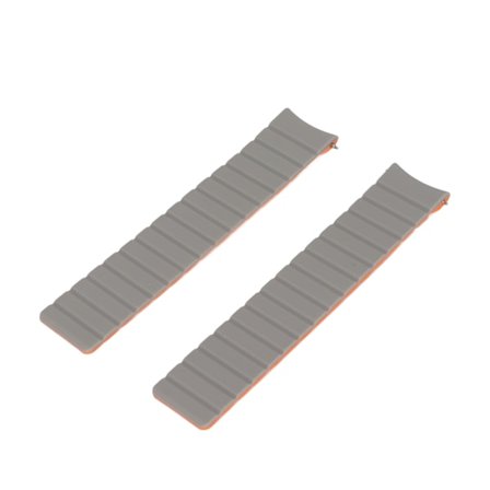 Universellt Magnetiskt Armbandsur Rem för Amazfit GTR 3 3 Pro 22mm, Silikonband för Män & Kvinnor, Grå & Orange, 2-pack