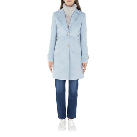 Fracomina, Single-Breasted Coats Blauw, Dames, Maat:S