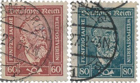 Tyske Rige 1924 - MICHEL 362-363 - Stemplet