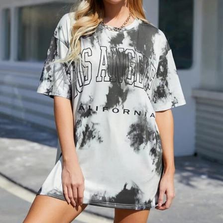 Kortärmad T-shirt För Kvinnor Med Rund Hals S