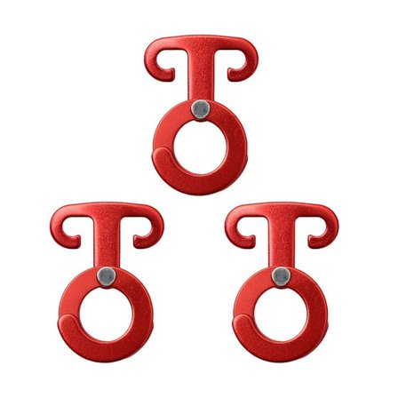 3STK Telttau Spenne Vindtau Henger RØD