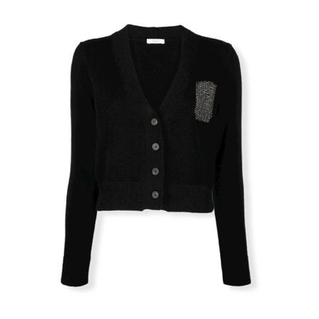 Peserico, Cardigans Zwart, Dames, Maat:L