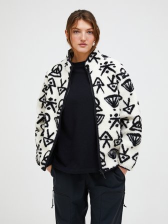 Graphic Pile Jacket Women