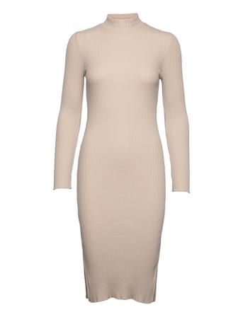 Nelly Dress Knälång Klänning Creme ODD MOLLY