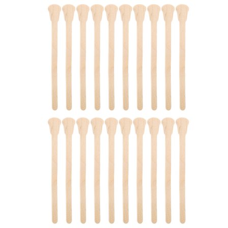 20 stk. ansigt og krop hår fjernelse voks spatler applikator værktøj træ voks pinde (guitar form)