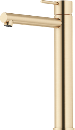 Mora INXX II sharp high Tvättställsblandare borstad mässing PVD, Badrum