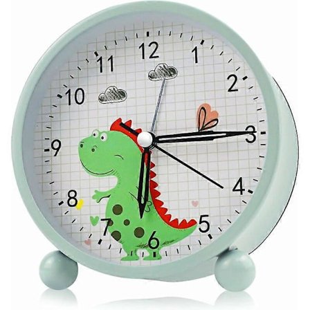 Vekkerklokke, Nattbord Kvarts Vekkerklokke Stille Ikke-Tikkende Barn