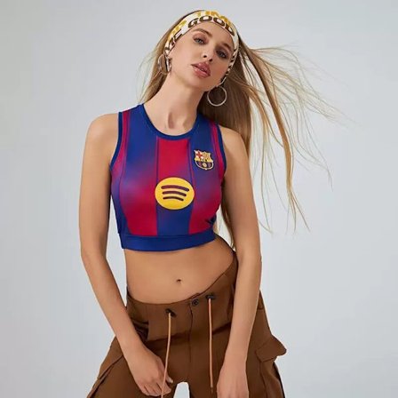 25-26 FC Barcelona Hjemme Dame Fodbold Fan Top Vest S-XL