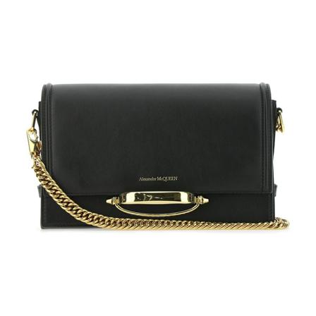 Alexander McQueen Shoulder Taske Sort, Dame Clutch, Størrelse: ONE Size
