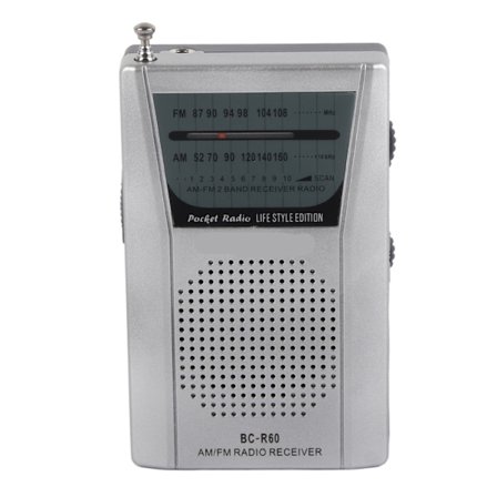 Mini AM FM Radio Manuell Drift Enkel Justering Minnesfunktion Digital Radiomottagare (BCR60 (2 st AA-batterier))